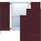 Ekena Millwork 15W x 82H Americraft Two Equal Louver Exterior Real Wood Shutters, Wine Red, PR RW101LV15X82WRH - alternate 1
